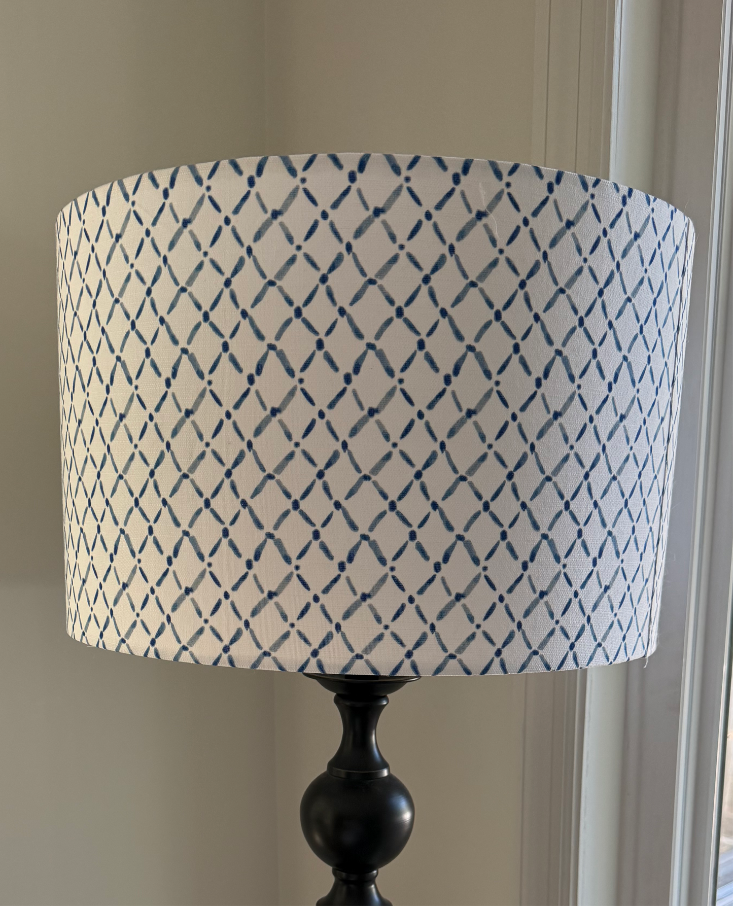 Lampshade Croix Indigo, 15inch
