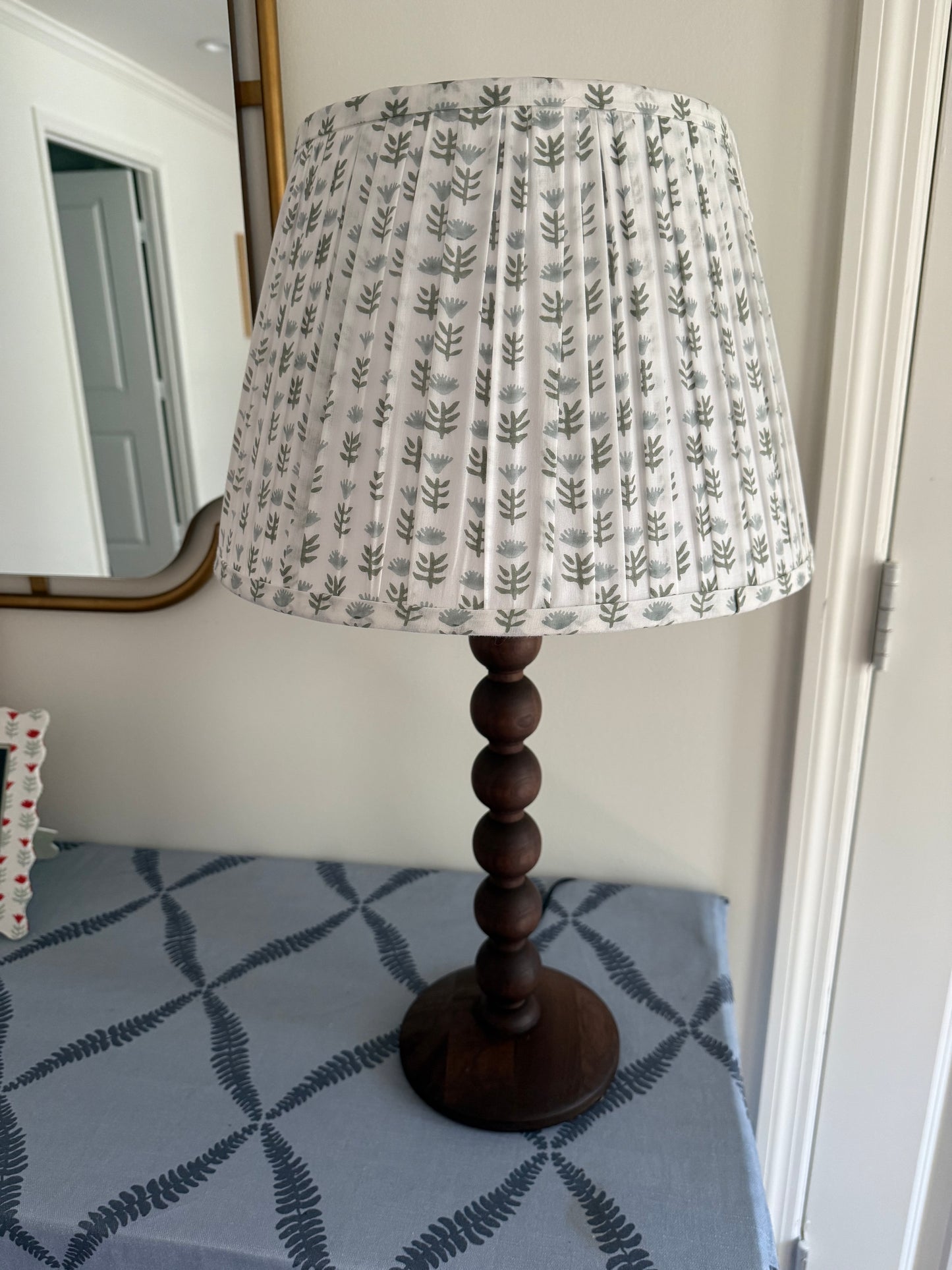 Hand Pleated Claire Serene Lamp Shade