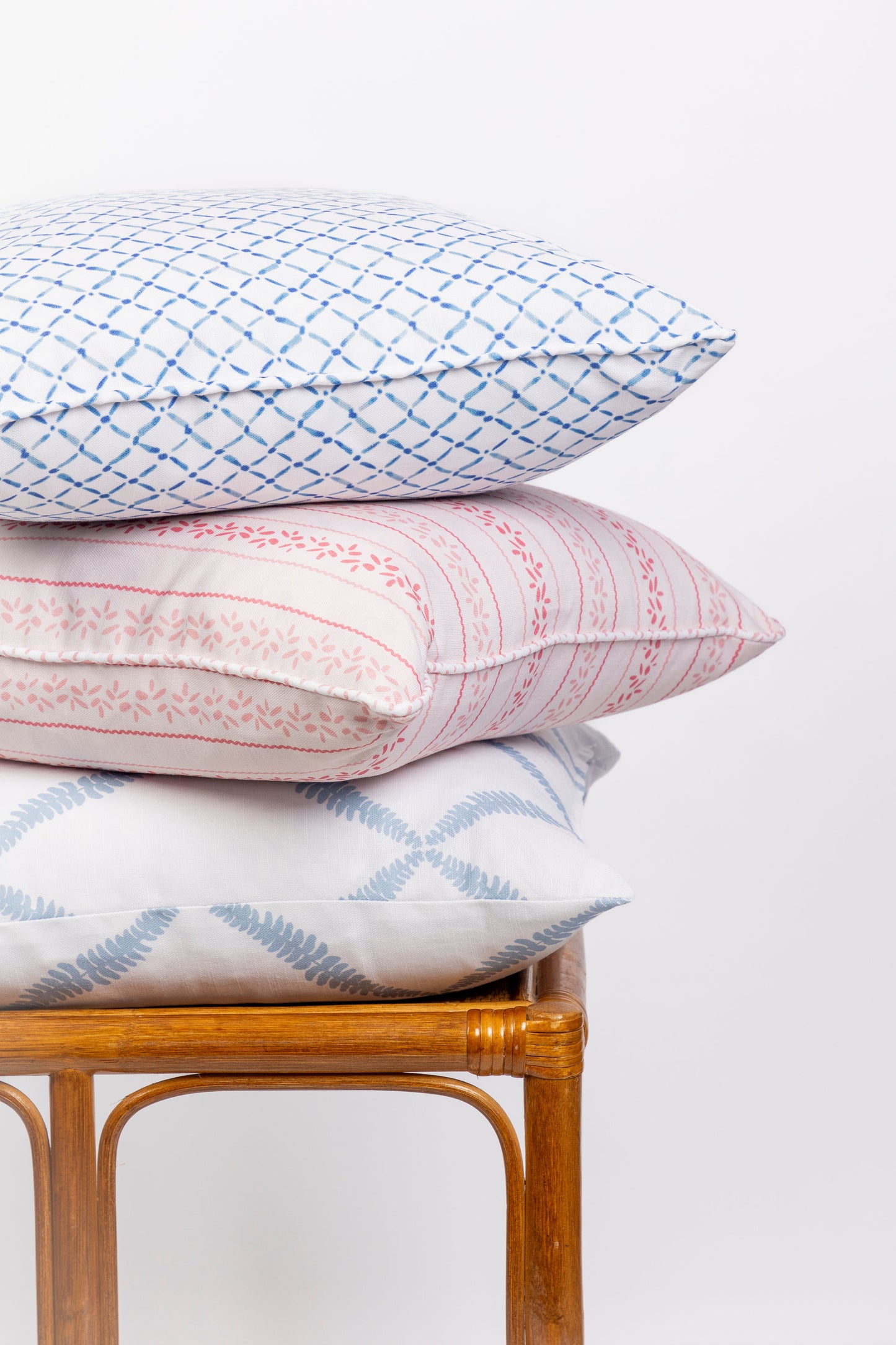 20x20" Pillow in Croix, Indigo