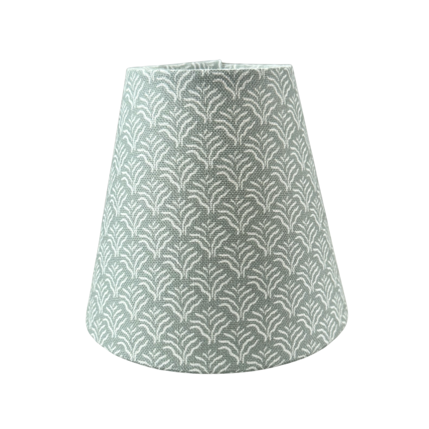 Fabric Candle Clip Lampshade - Green Petite Lottie - for Sconce or Chandelier