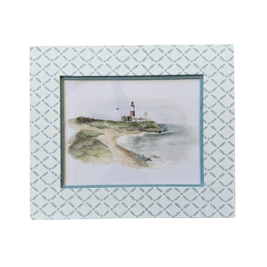 8x10 Block Print Frame - Croix Blue