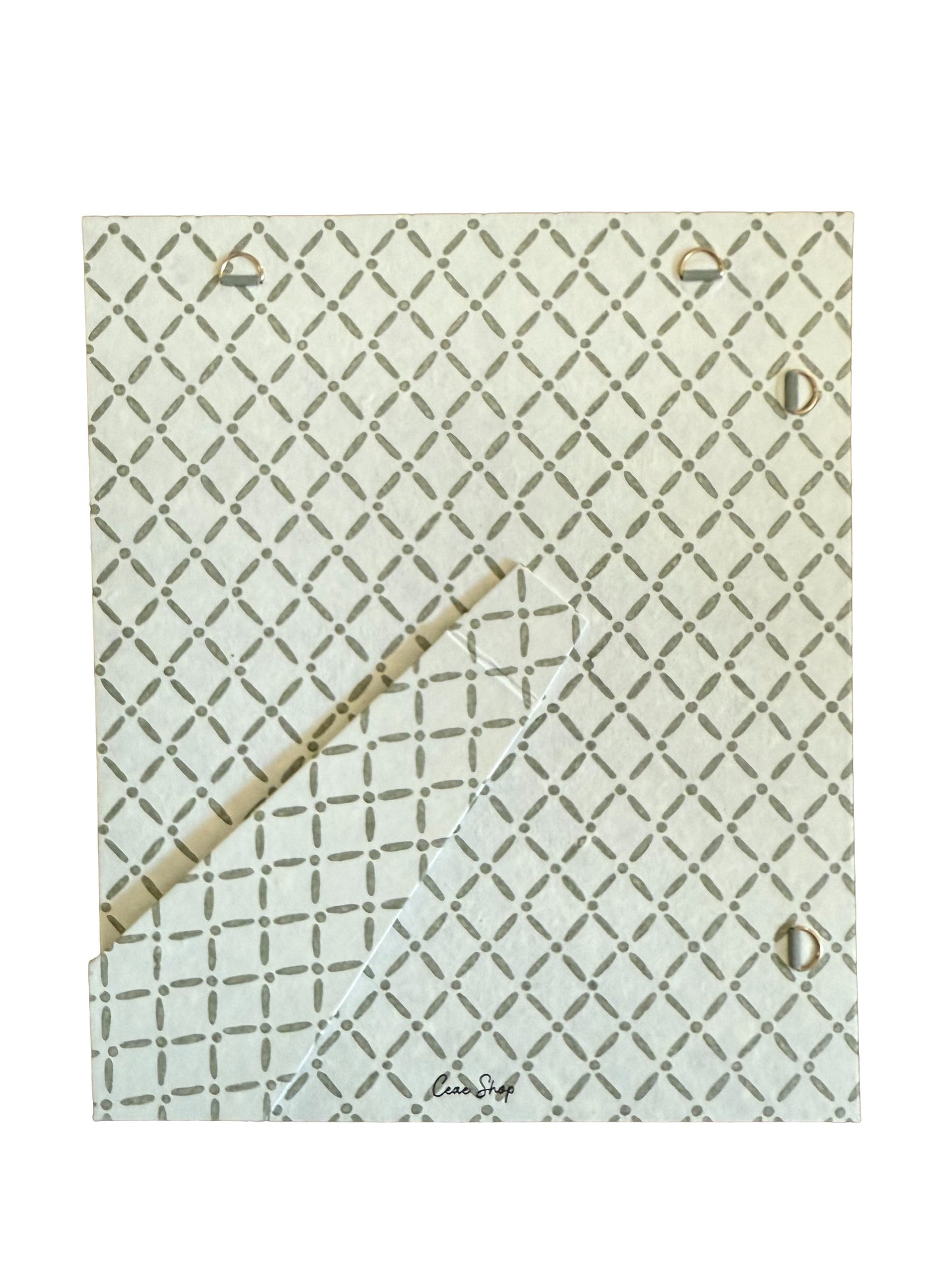 8x10 Block Print Frame - Croix Green