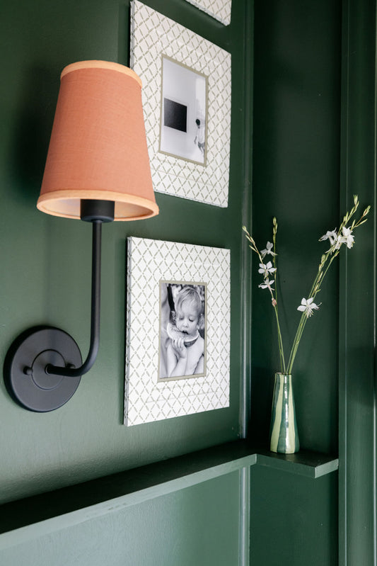 Block Printed Picture Frame – Croix Green - 5x7