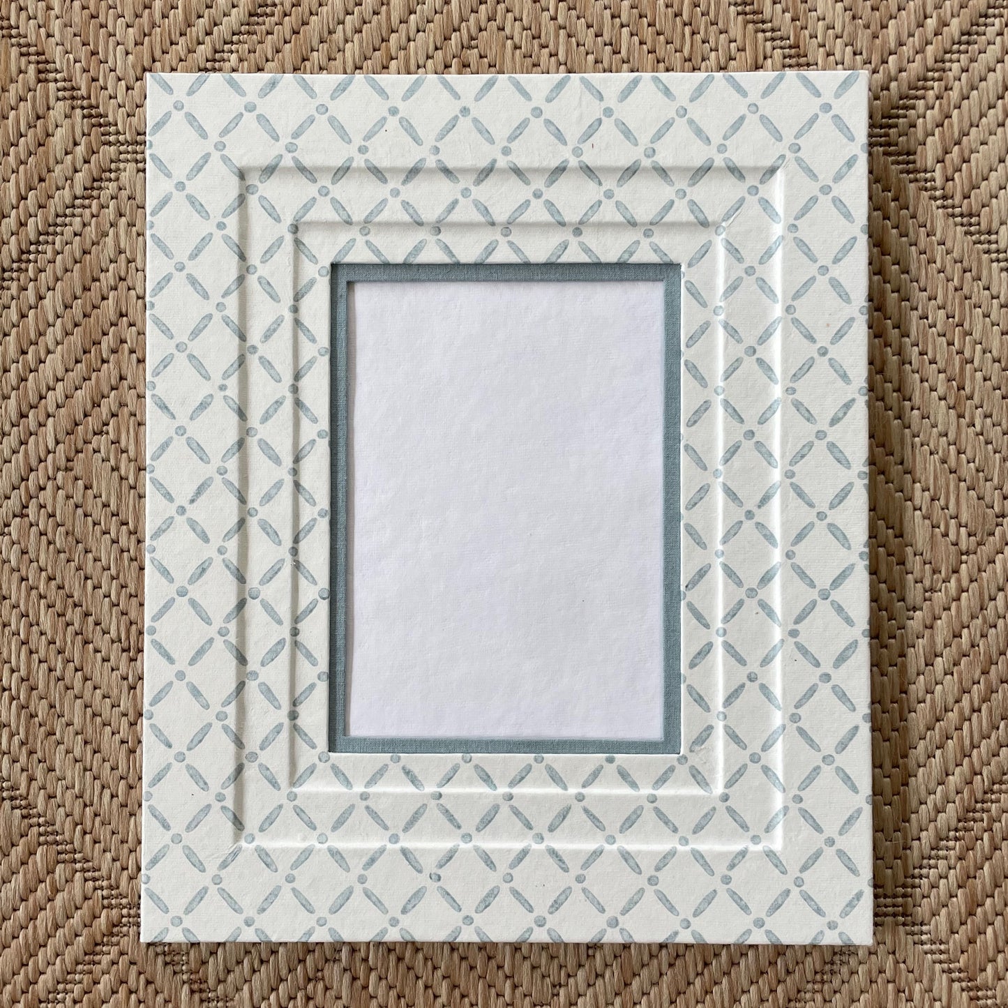 Block Printed Picture Frame in Croix