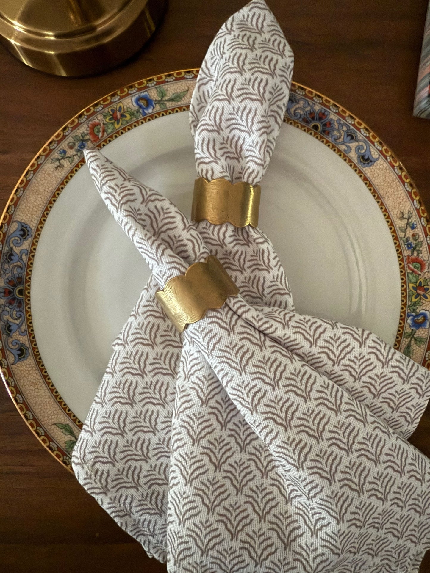 Dinner Napkins - Petite Lottie Coconut