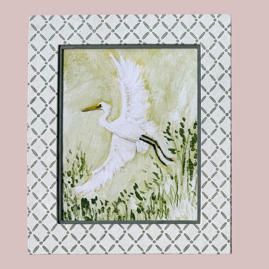 8x10 Block Print Frame - Croix Green