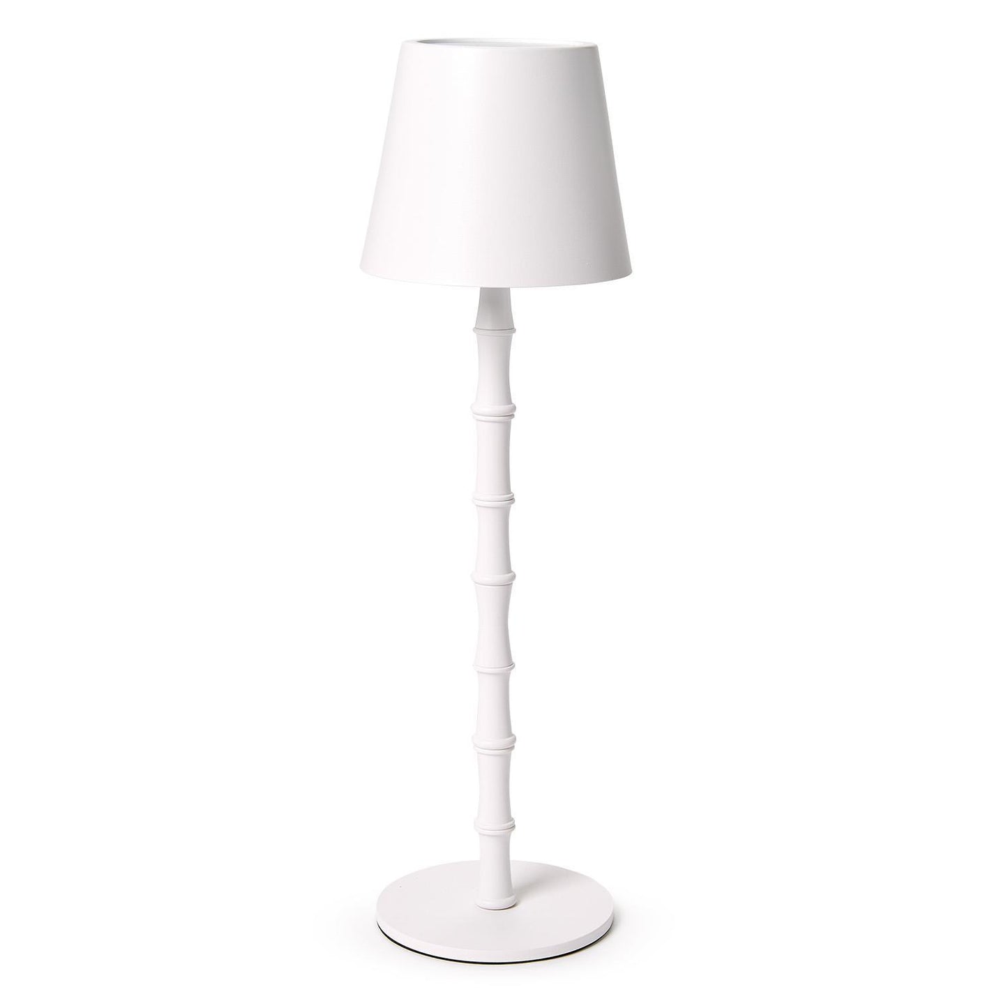 LED Cordless White Bamboo Table Lamp